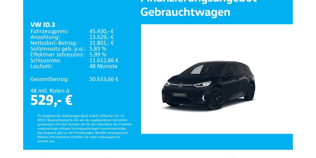 VW ID.3 18.246 km 45.430 &euro; Stuttgart-Wangen 70188