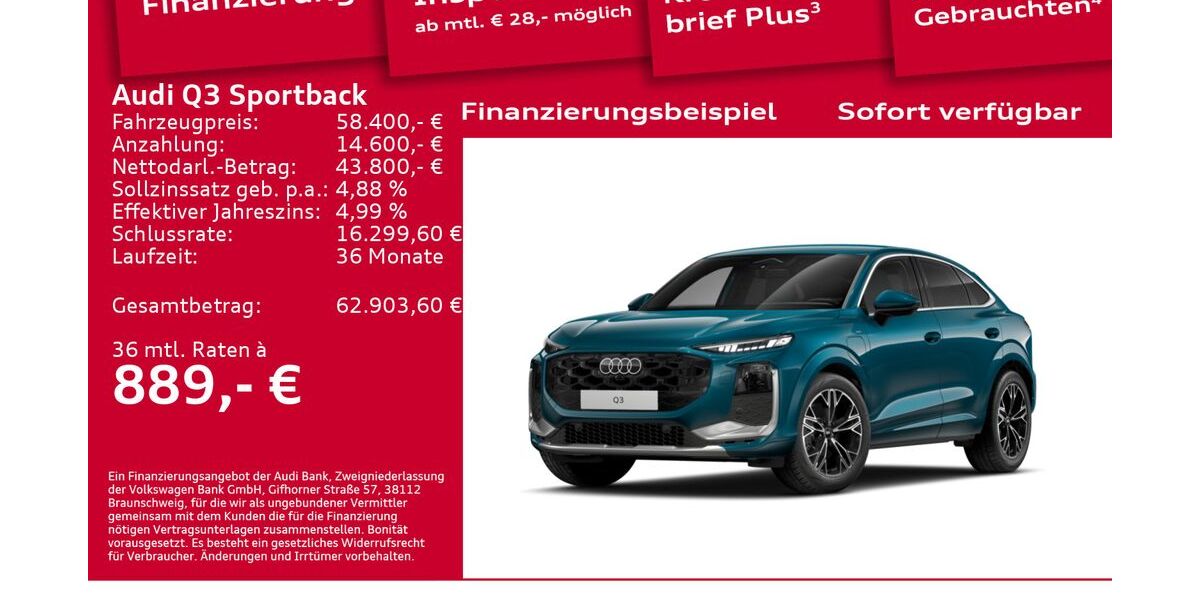 Audi Q3 6.001 km 57.700 &euro; Berlin 12489