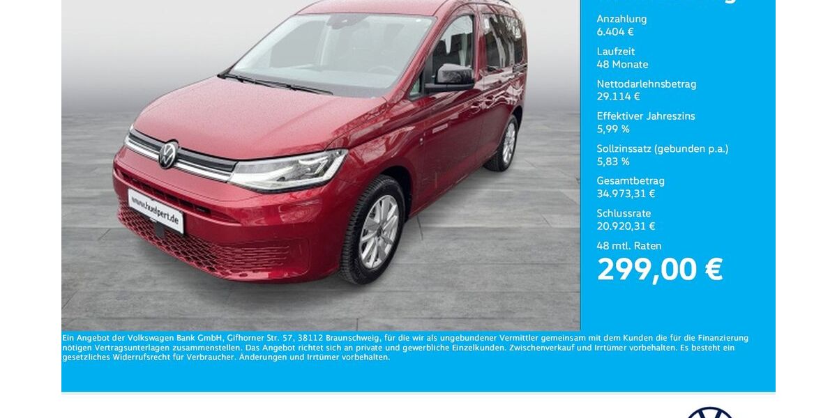 VW Caddy 2.821 km 35.148 &euro; Dortmund 44379