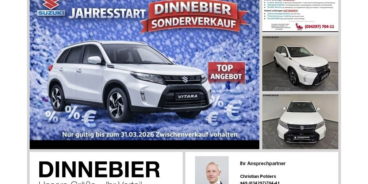 Suzuki Vitara 3.900 km 22.490 &euro; Markkleeberg 04416