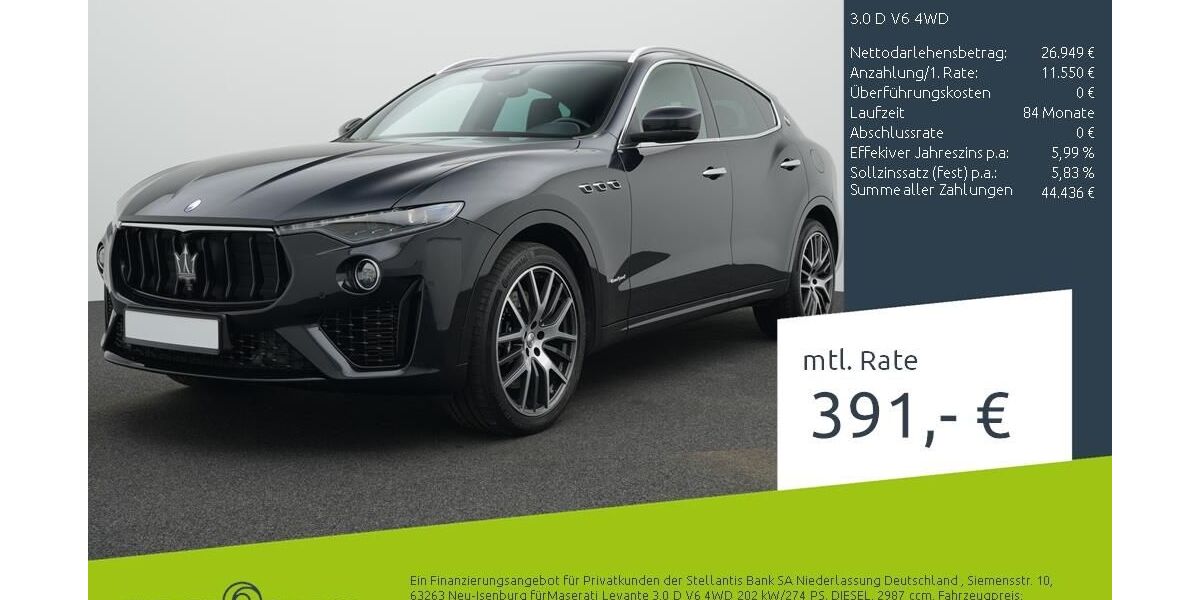 Maserati Levante 108.000 km 38.499 &euro; Münster - Amelsbüren 48163