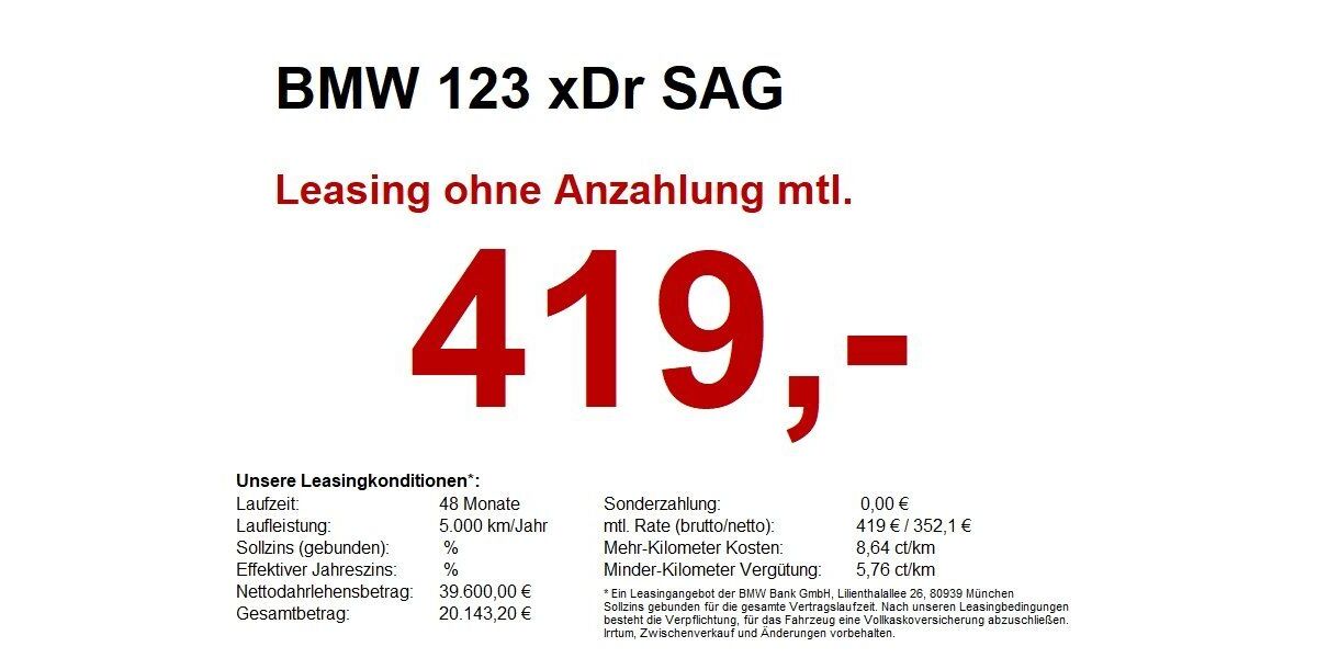 BMW 123 29.620 km 39.690 &euro; Marktsteft 97342