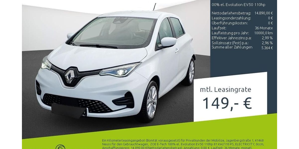 Renault ZOE 30.406 km 14.440 &euro; Borken 46325