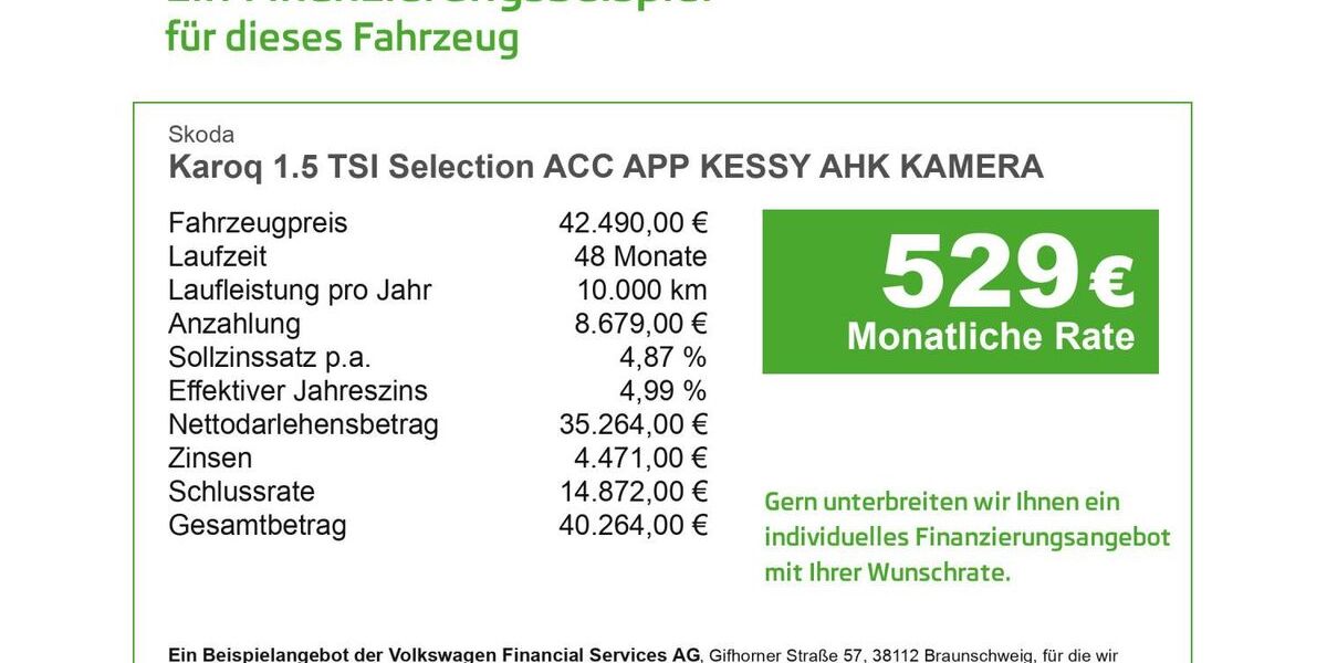 Skoda Karoq 8.888 km 42.490 &euro; Düren 52353