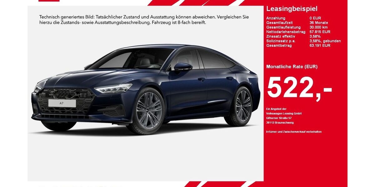 Audi A7 19.945 km 57.815 &euro; Gütersloh 33334