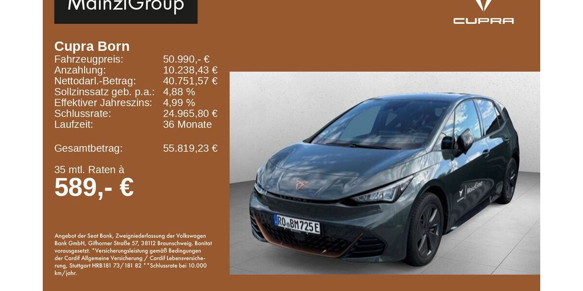 Cupra Born 6.000 km 50.990 &euro; Feldkirchen-Westerham 83620