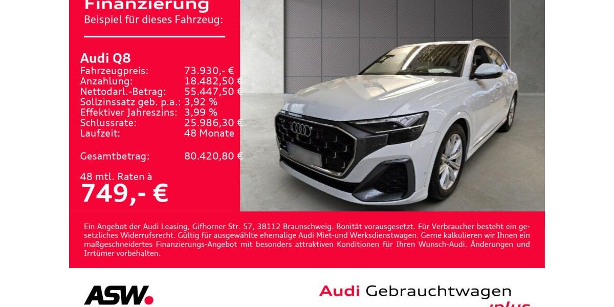 Audi Q8 56.250 km 73.930 &euro; Heilbronn 74074