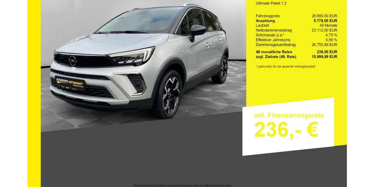 Opel Crossland (X) 15.478 km 28.890 &euro; Berlin-Französisch Buchholz 13127