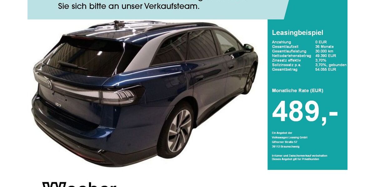 VW ID.7 6.203 km 49.390 &euro; Weil der Stadt 71263