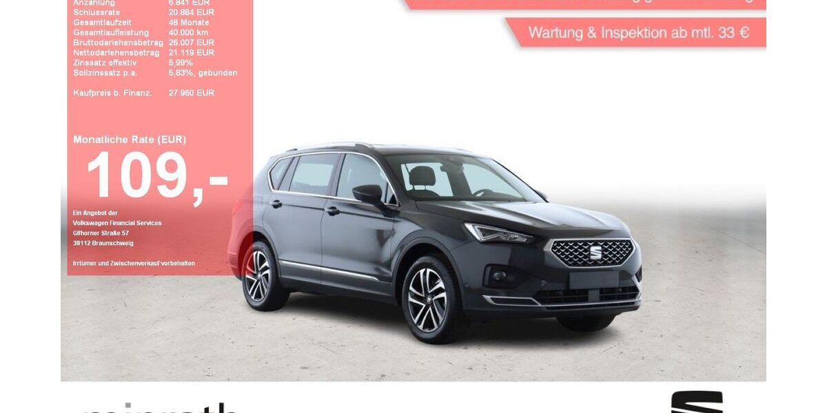 Seat Tarraco 56.880 km 27.210 &euro; Moers-Hülsdonk 47441