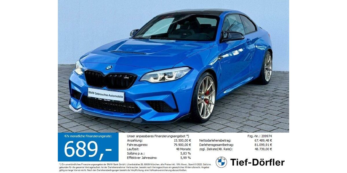 BMW M2 8.583 km 77.617 &euro; Marktsteft 97342