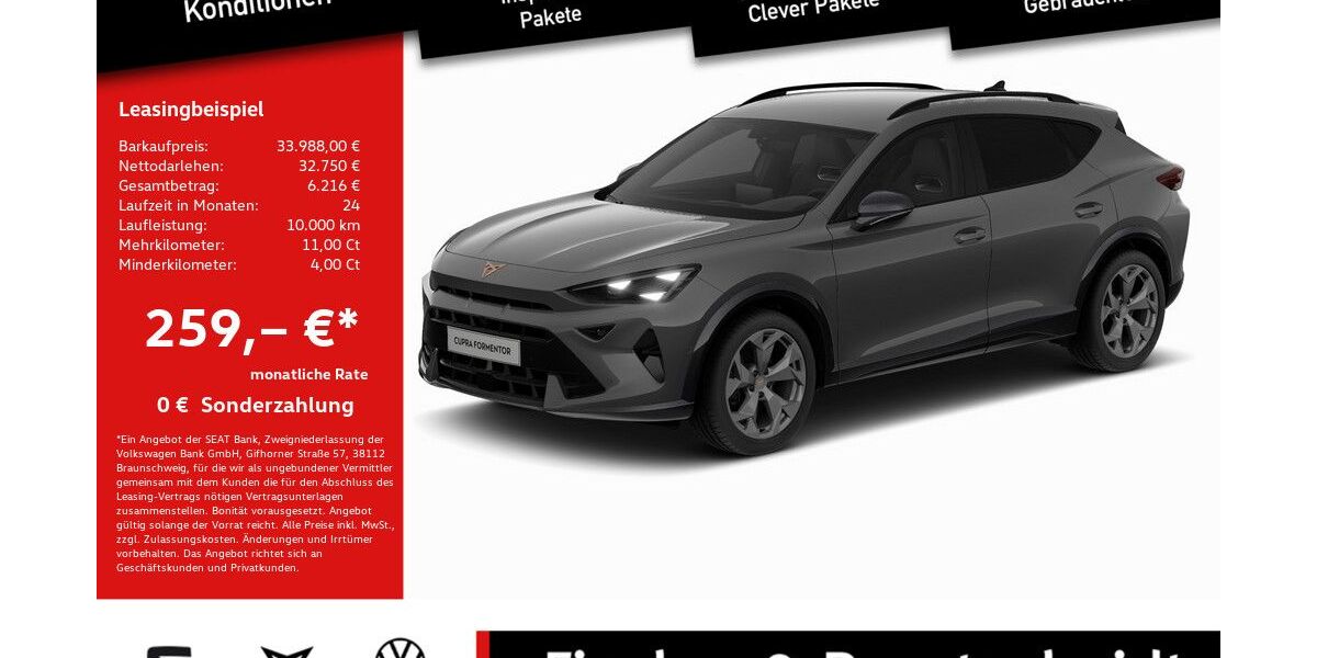 Cupra Formentor 27.757 km 33.988 &euro; Lohmar 53797