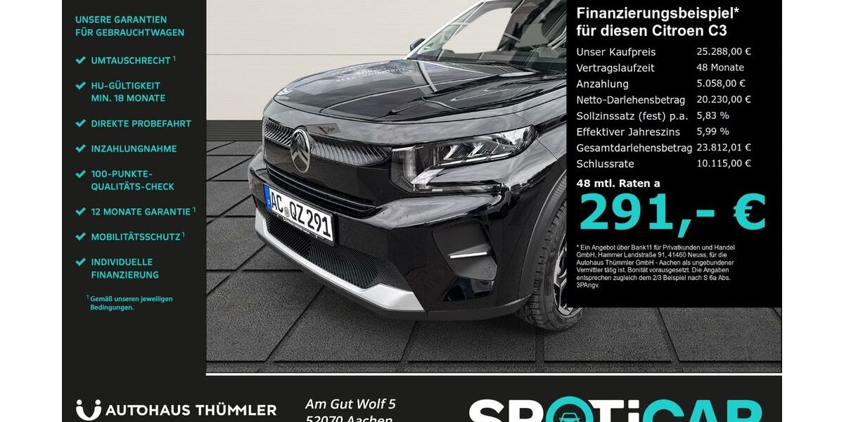 Citroen C3 5.000 km 24.990 &euro; Aachen 52070