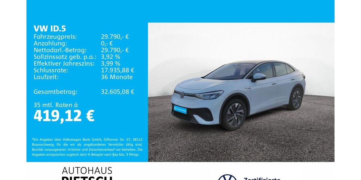 VW ID.5 47.847 km 29.240 &euro; Melle 49324