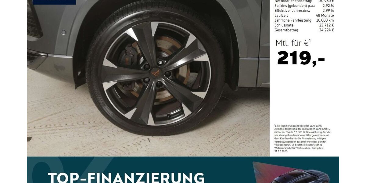 Cupra Ateca 24.267 km 37.940 &euro; Amberg 92224