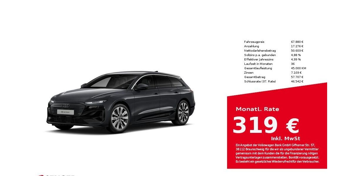 Audi A6 e-tron 11.340 km 67.880 &euro; Bielefeld 33609