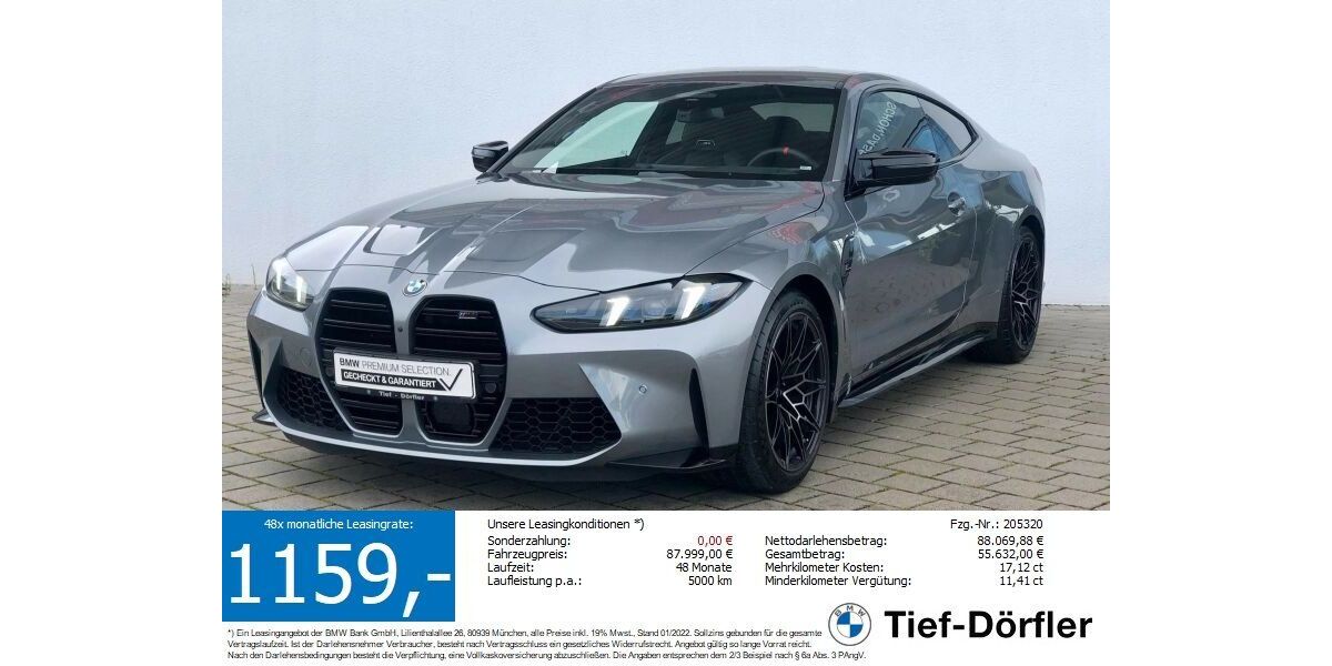 BMW M4 13.900 km 79.490 &euro; Marktsteft 97342