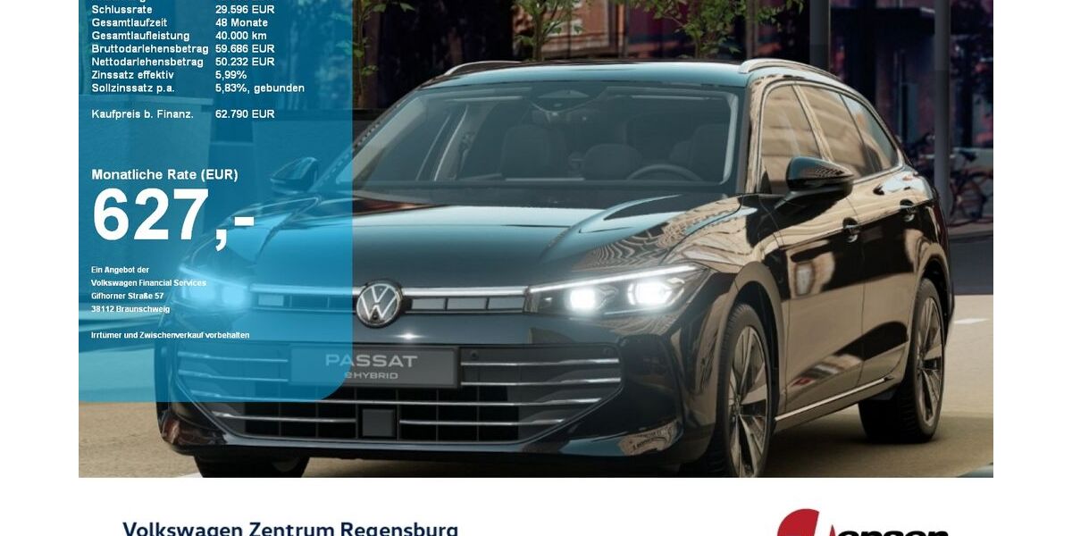 VW Passat 9.900 km 62.790 &euro; Regensburg 93053