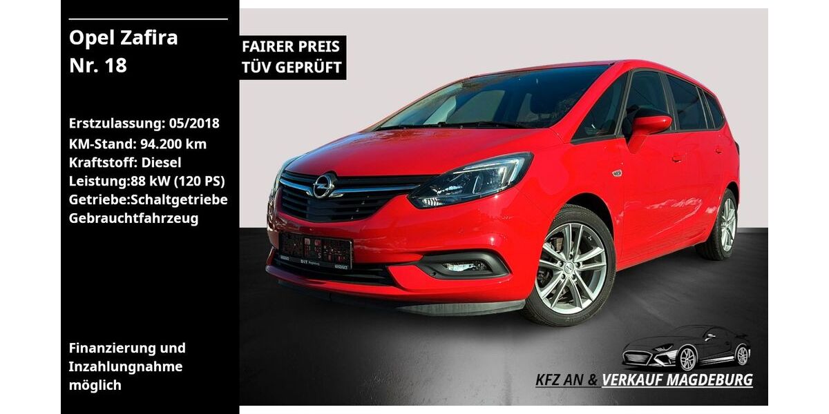 Opel Zafira Tourer 94.200 km 11.490 &euro; Magdeburg 39118
