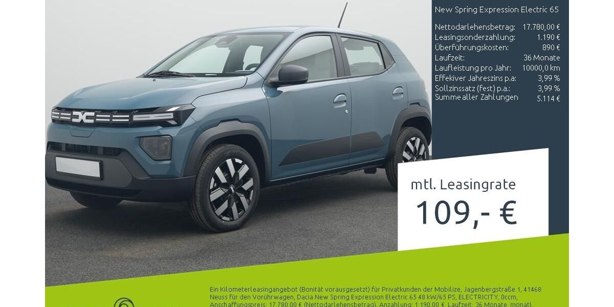 Dacia Spring 1.900 km 17.180 &euro; Stuhr 28816