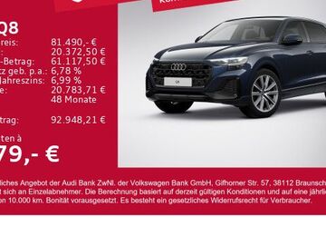 Audi Q8 28.865 km 81.490 &euro; Gersthofen 86368