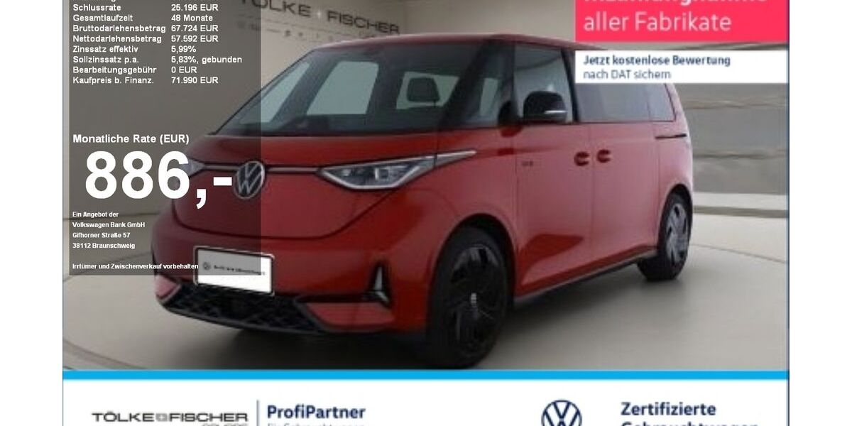 VW ID. Buzz 9.654 km 71.990 &euro; Krefeld 47805