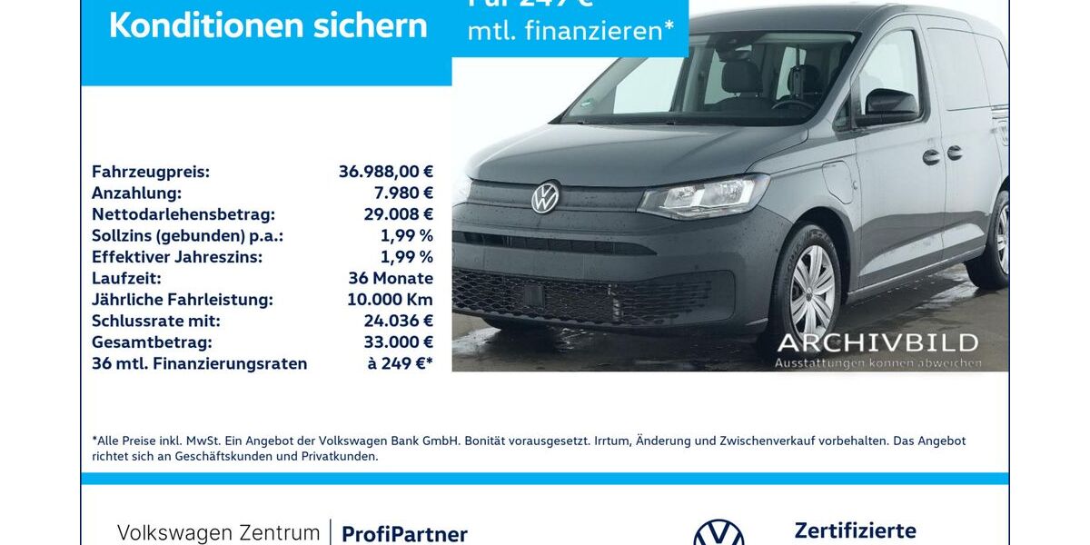 VW Caddy 9.357 km 36.988 &euro; Leverkusen 51379
