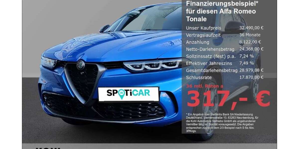 Alfa Romeo Tonale 25.200 km 32.490 &euro; Aachen 52078