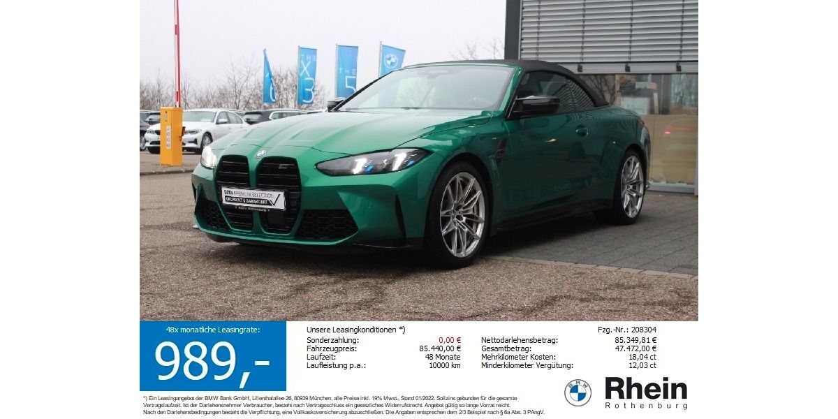 BMW M4 9.200 km 82.440 &euro; Neusitz/Rothenburg 91616