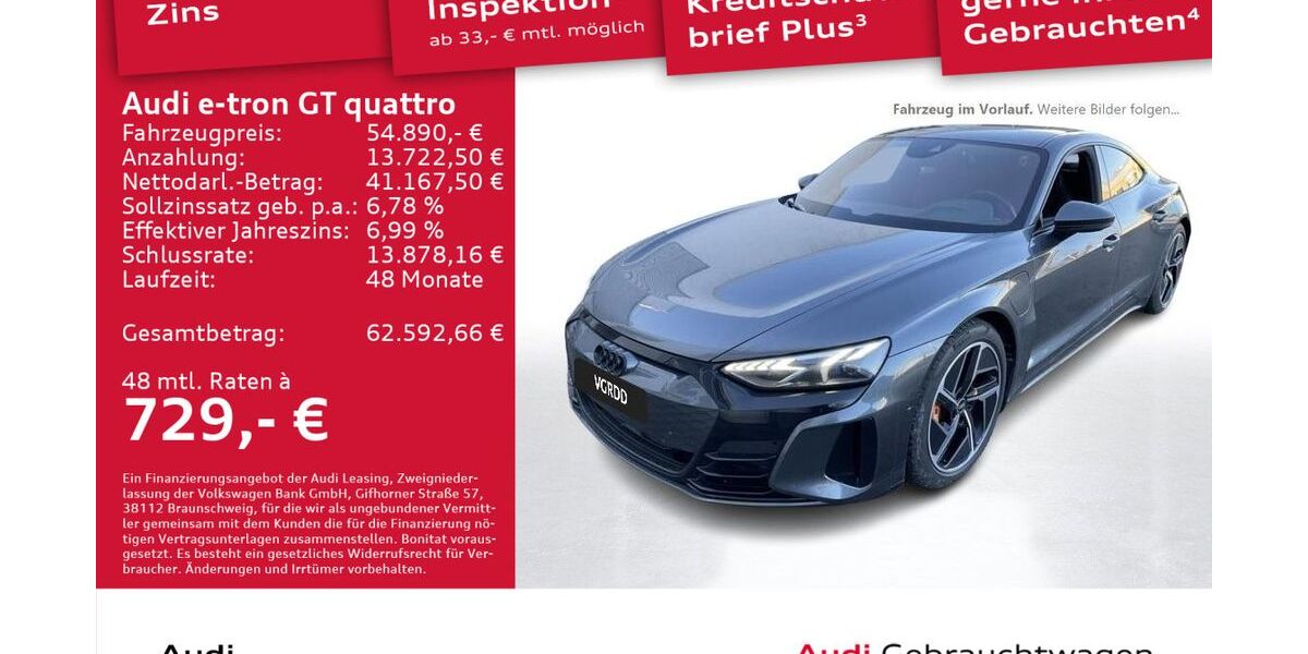 Audi e-tron GT 74.629 km 53.990 &euro; Dresden 01067