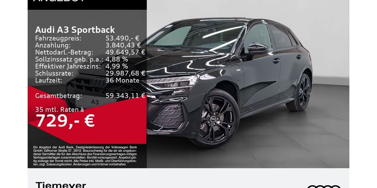 Audi A3 4.990 km 53.490 &euro; Bochum 44809