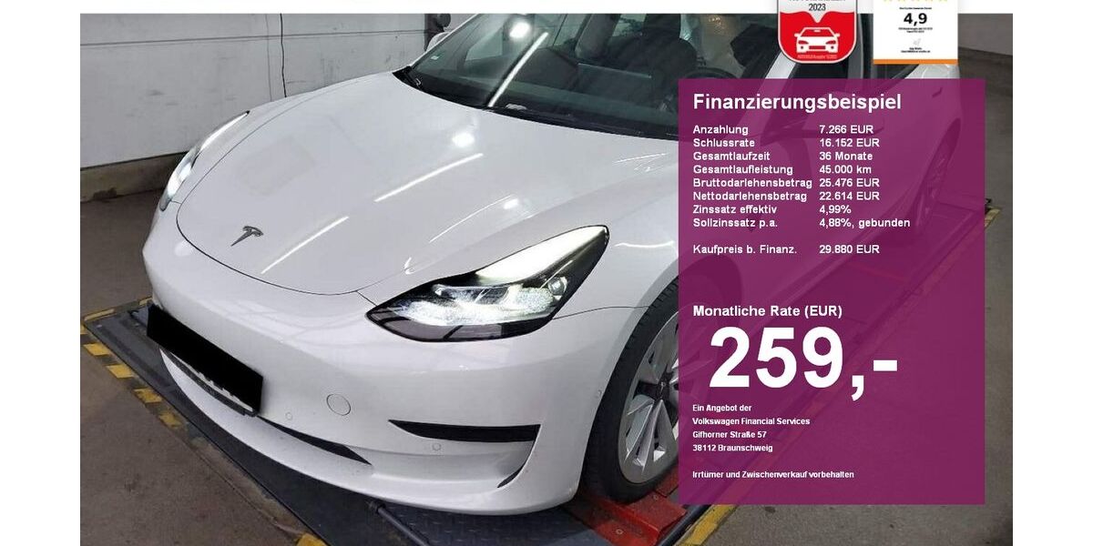 Tesla Model 3 39.600 km 29.880 &euro; Albbruck 79774