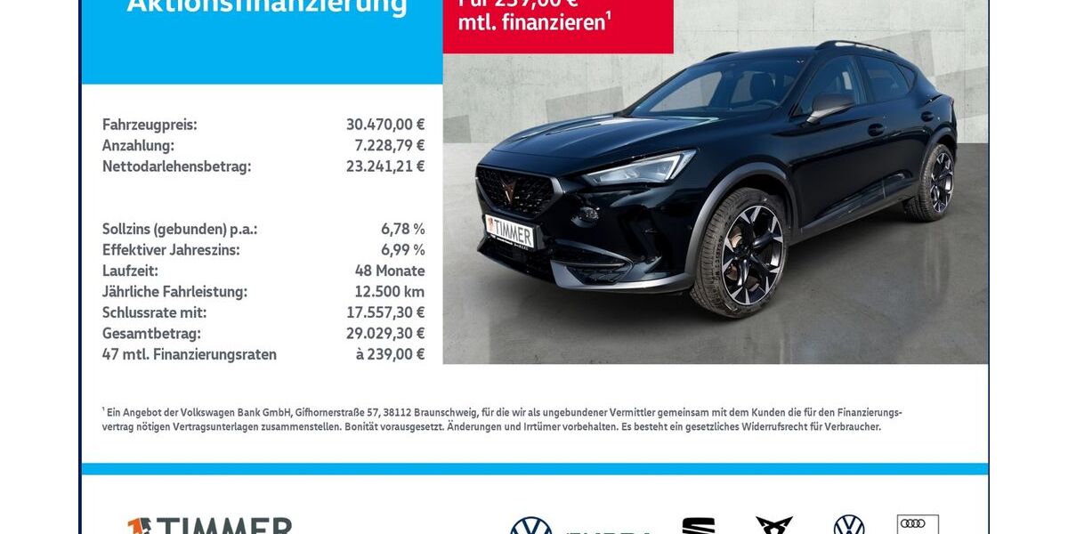 Cupra Formentor 38.546 km 30.470 &euro; Nordhorn 48529