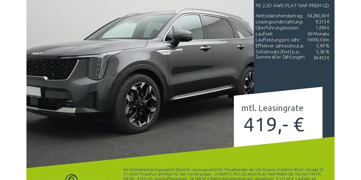 Kia Sorento 11.900 km 52.880 &euro; Borken 46325