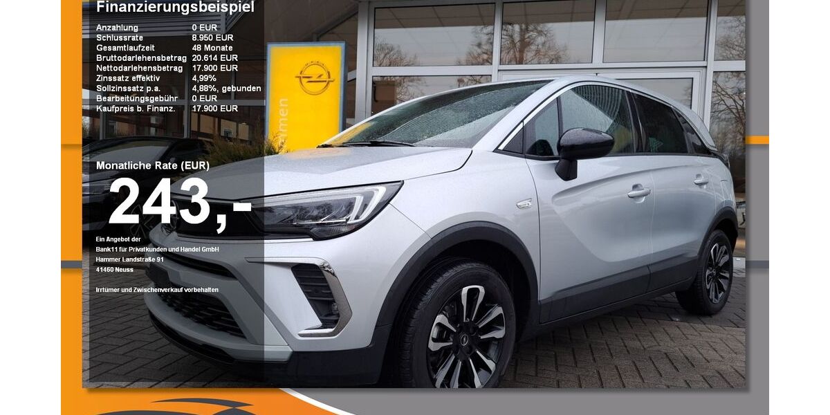 Opel Crossland (X) 13.647 km 16.280 &euro; Sonneberg 96515