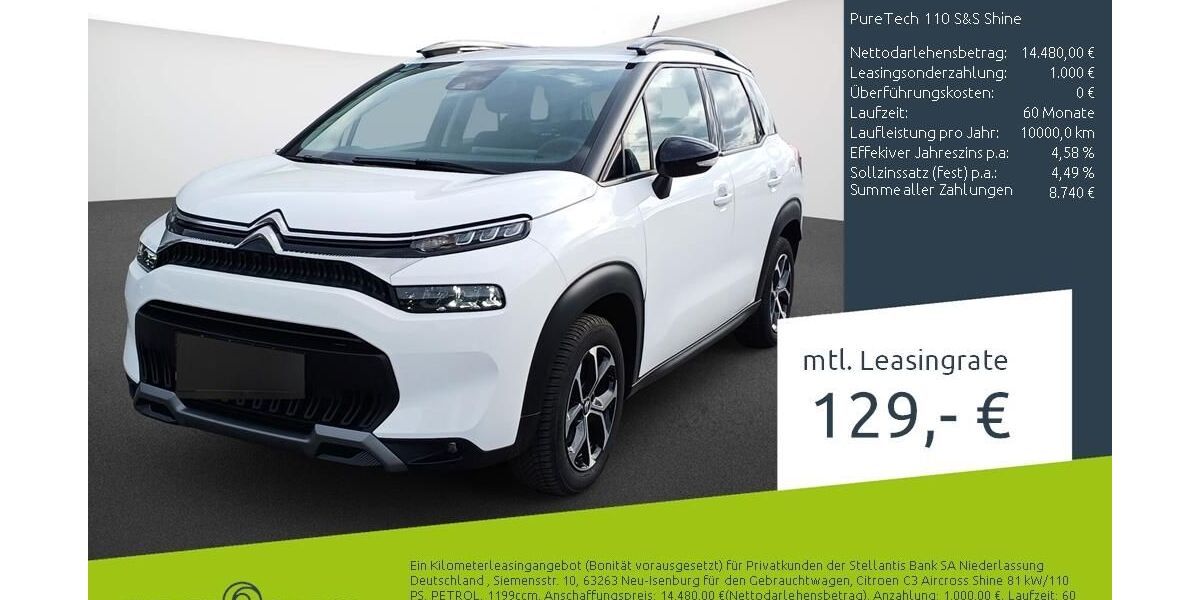 Citroen C3 Aircross 15.286 km 14.480 &euro; Borken 46325