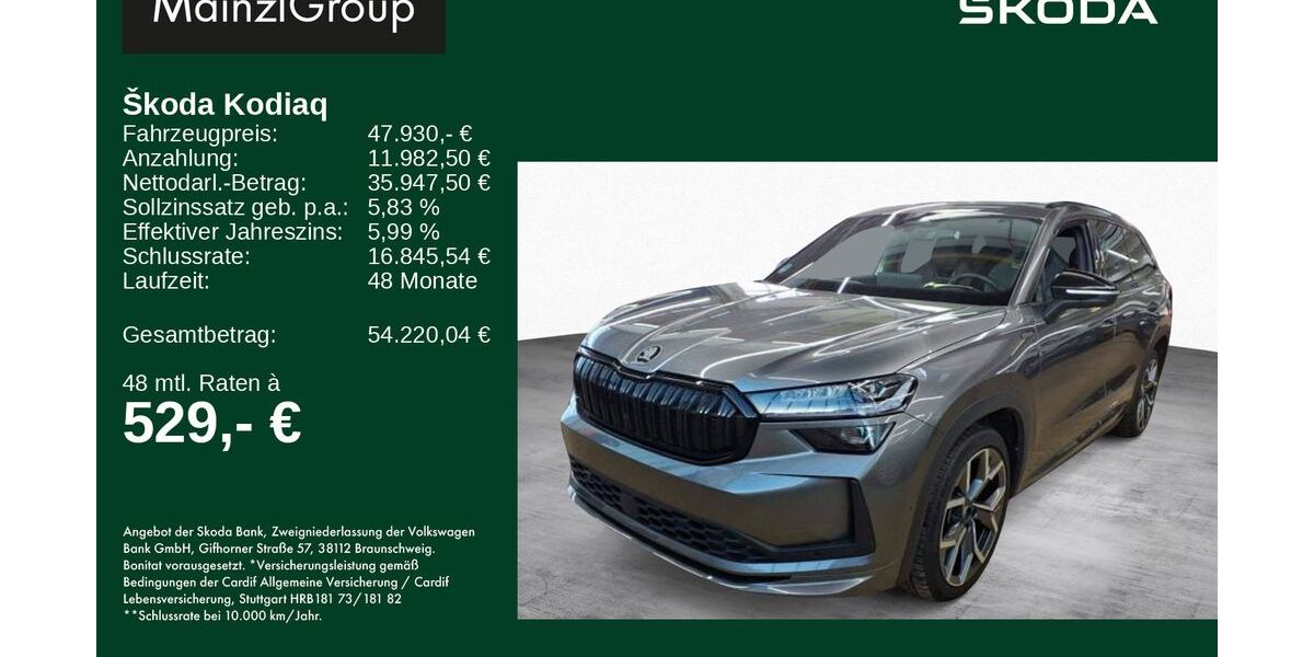 Skoda Kodiaq 29.400 km 47.930 &euro; Feldkirchen/Westerham 83620