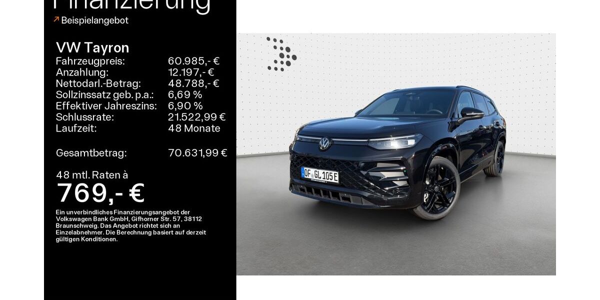 VW Tayron 1.500 km 60.985 &euro; Linsengericht 63589