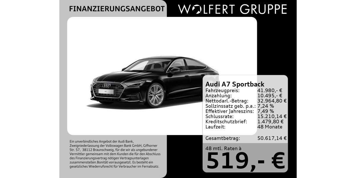 Audi A7 98.728 km 41.980 &euro; Bürgstadt 63927
