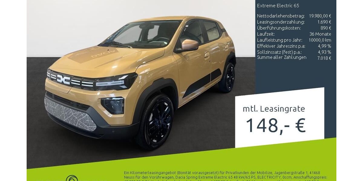 Dacia Spring 1.900 km 19.470 &euro; Stuhr 28816