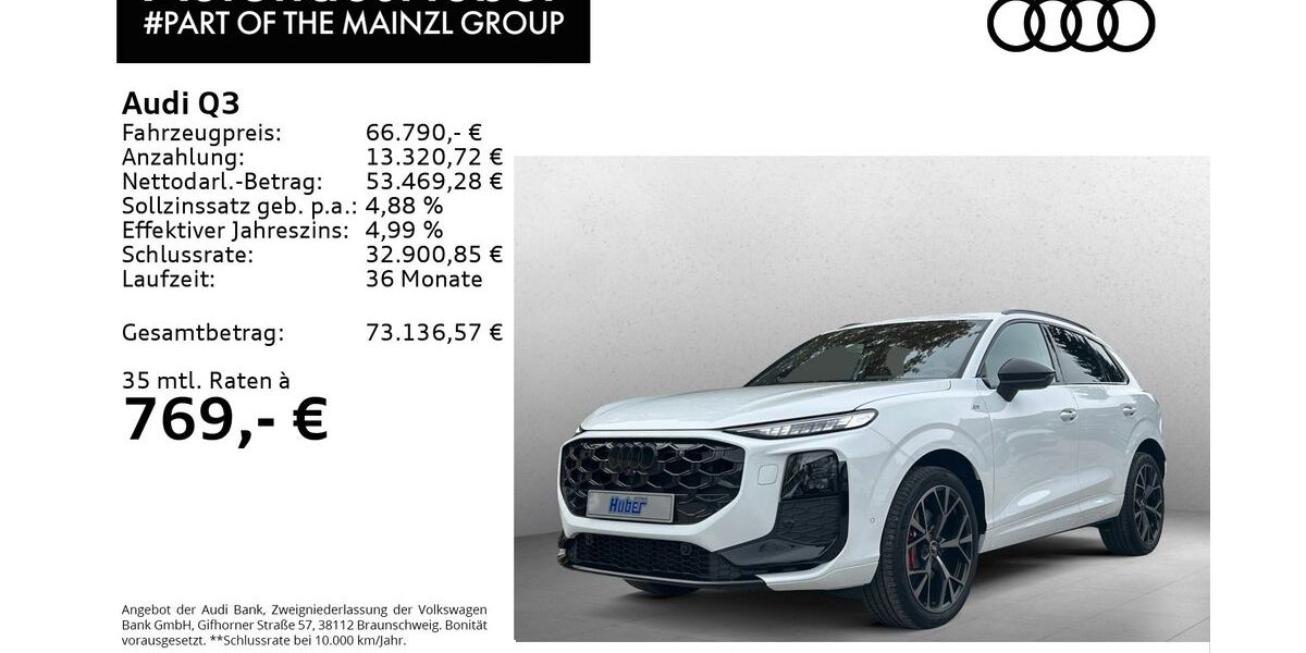 Audi Q3 9.900 km 66.790 &euro; Bad Reichenhall 83435
