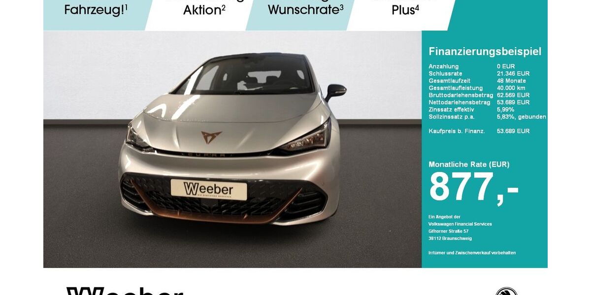 Cupra Born 5.000 km 53.689 &euro; Calw 75365