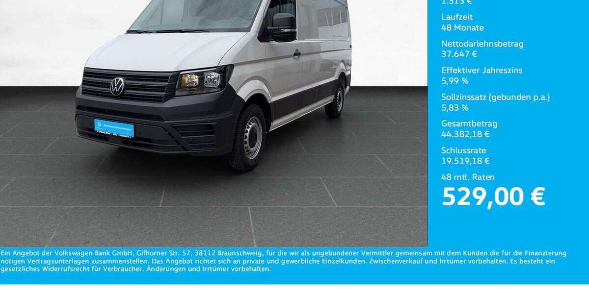 VW Crafter 16.987 km 38.960 &euro; Wesel 46485