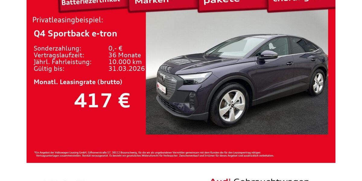 Audi Q4 e-tron 5.229 km 41.880 &euro; Hamburg 22529
