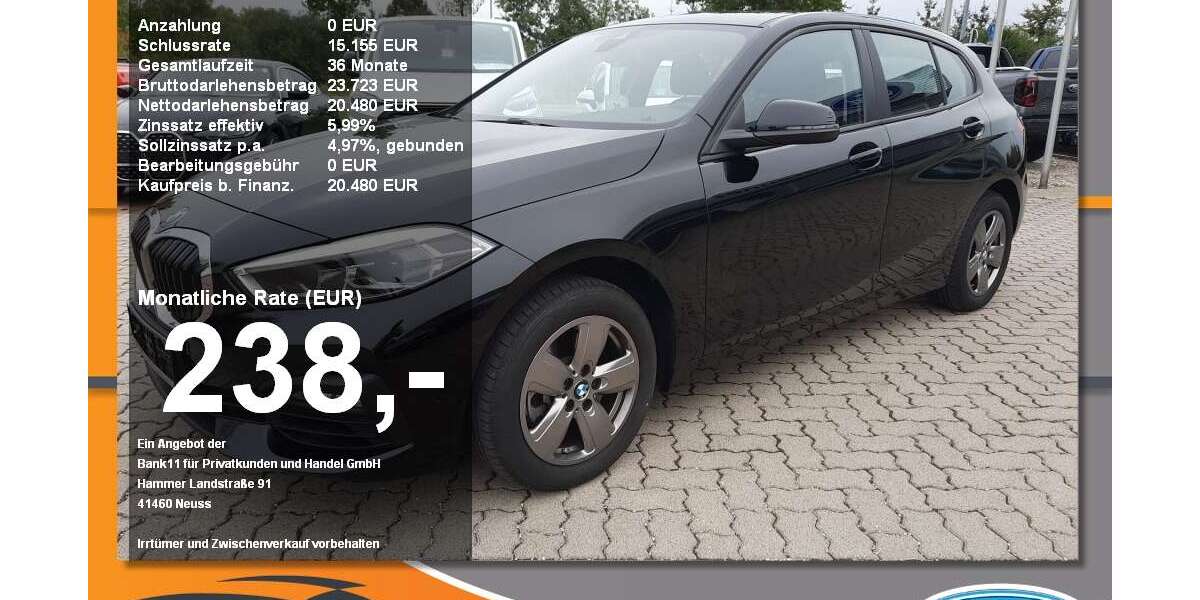 BMW 116 12.350 km 19.980 &euro; Neustadt a. d. Donau 93333