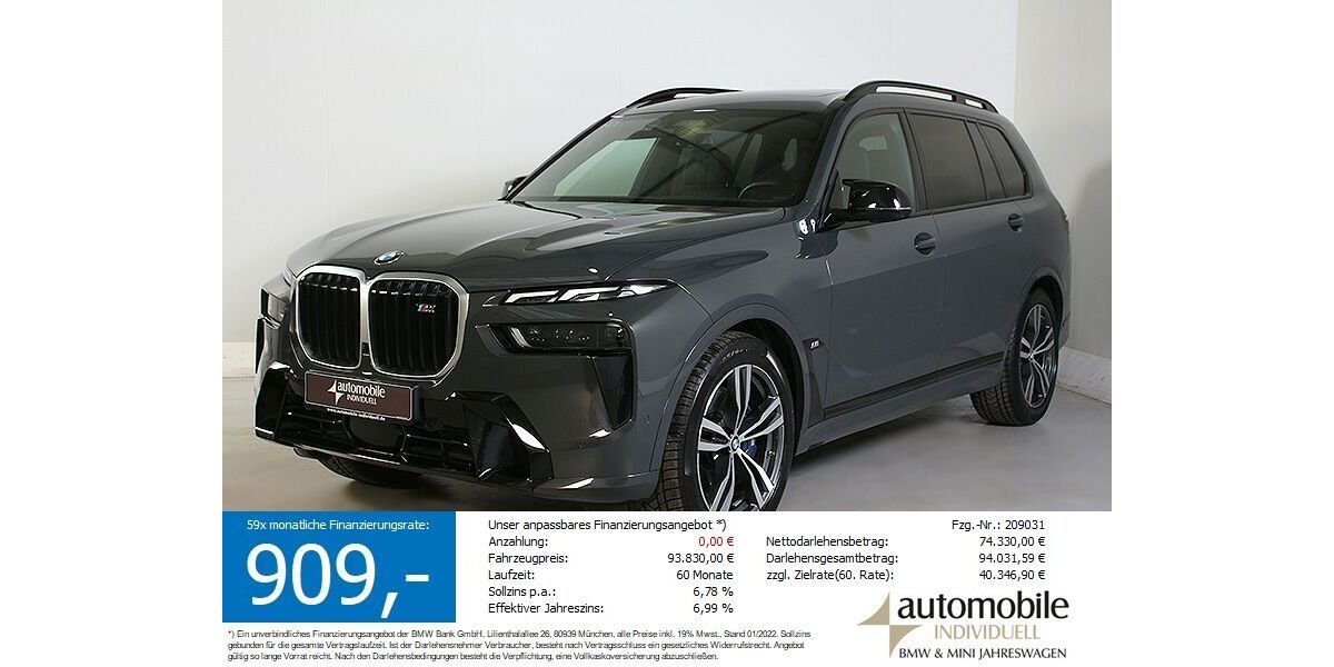 BMW X7 M60 26.300 km 92.980 &euro; Paderborn 33100