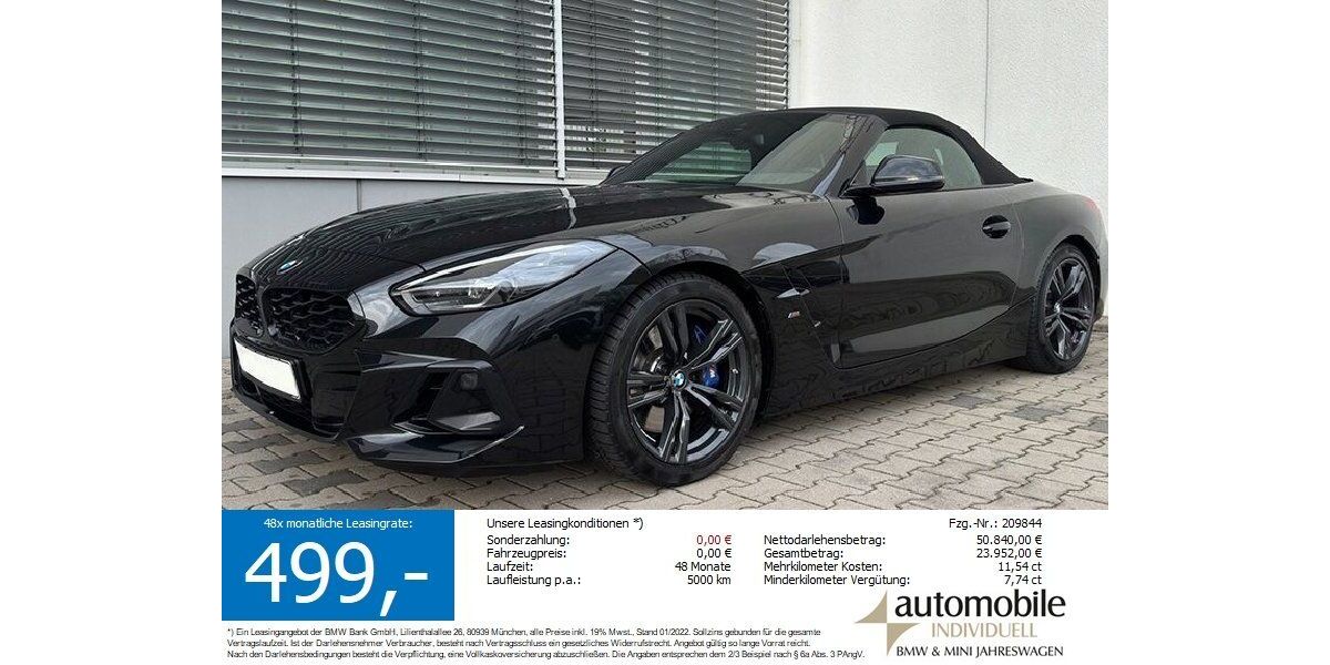 BMW Z4 M40 24.800 km 50.739 &euro; Paderborn 33100