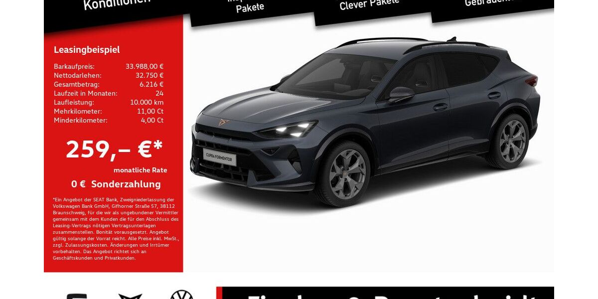 Cupra Formentor 27.206 km 33.988 &euro; Lohmar 53797