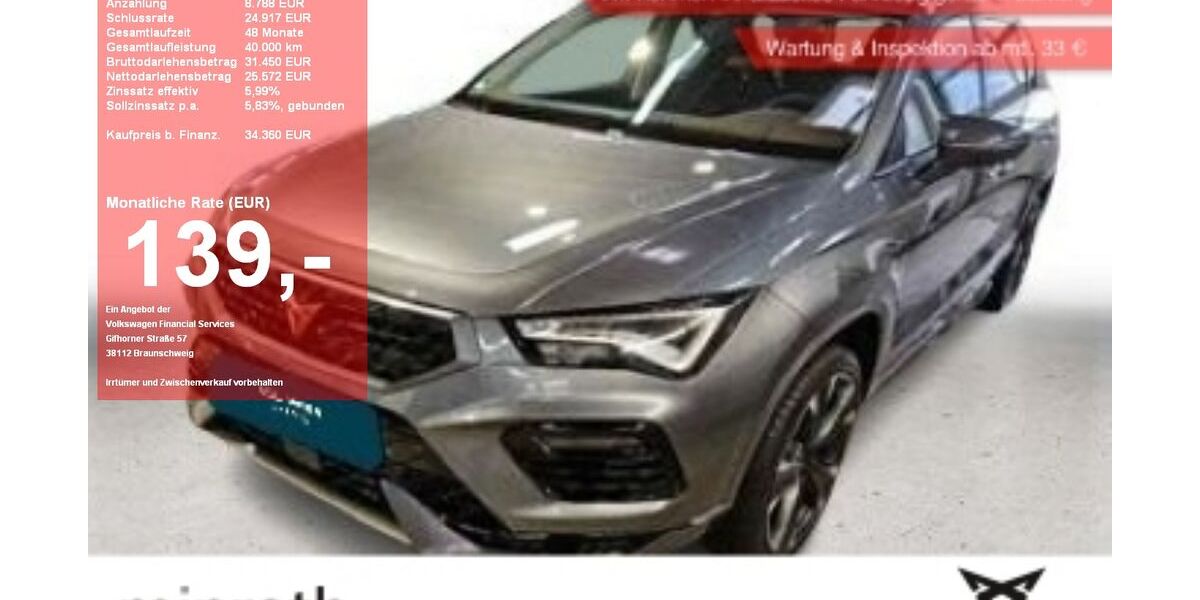 Cupra Ateca 11.940 km 33.860 &euro; Moers-Hülsdonk 47441