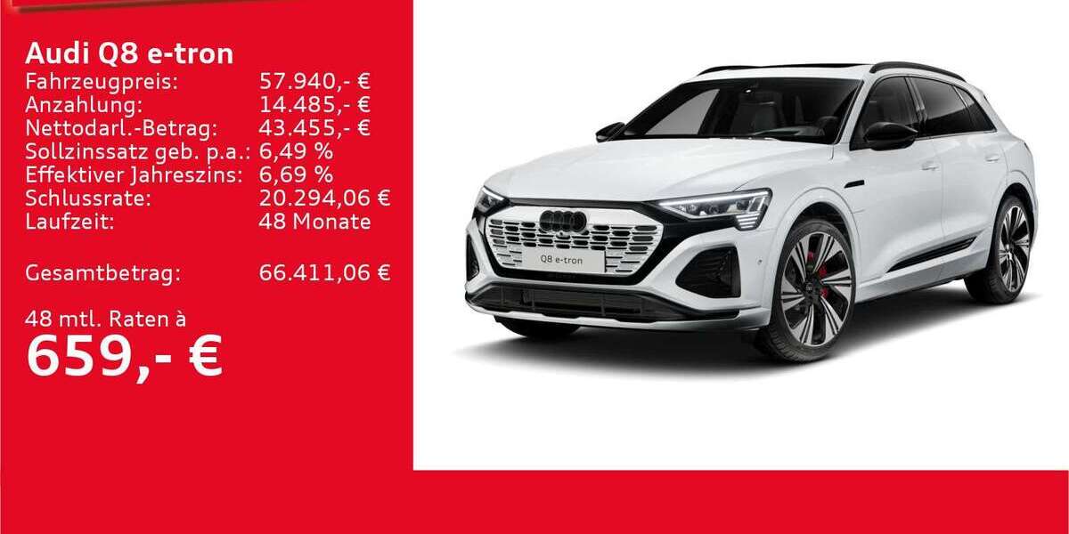 Audi Q8 e-tron 26.535 km 57.940 &euro; Ulm 89073